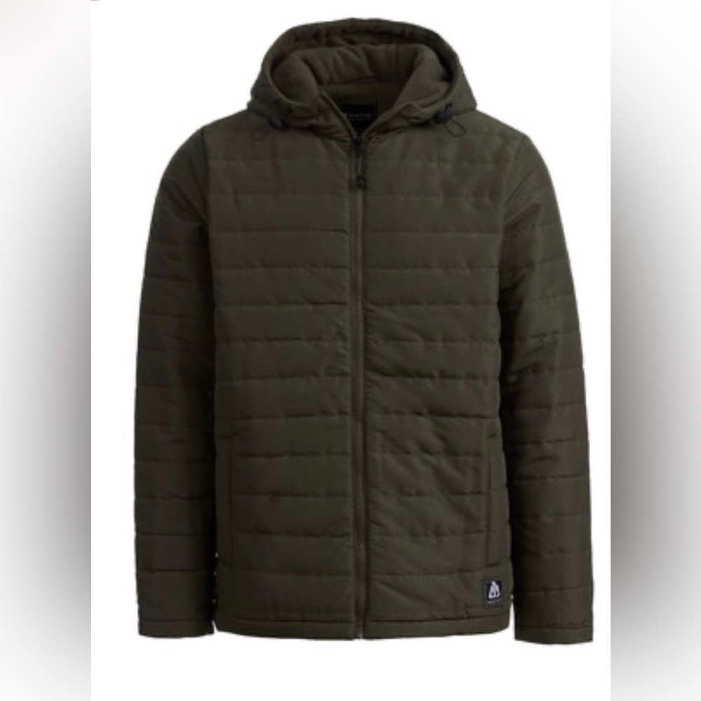 NWT•Matrix Men’s Hooded Fleece Lined Puffer Jacket•Size Large•Olive Green
